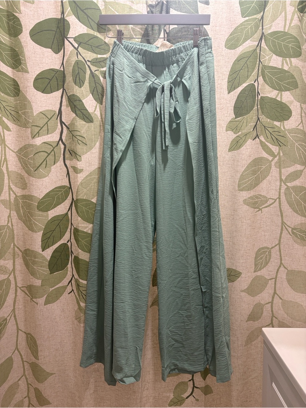 Hem & Thread Seafoam Green Wide Leg Pants